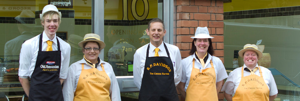 Some of the staff of R P Davidson, The Cheese Factor
