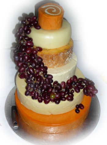 Cheese Wedding Cake - Delivered September 2007